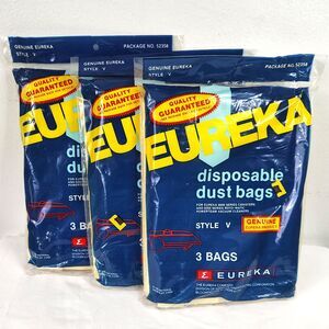 Vintage 1985 Genuine Eureka Style V Vacuum Bags OEM New Old Stock Lot of 3